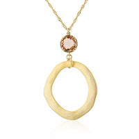 Load image into Gallery viewer, Kette 18 karat vergoldet Singapurkette Glaskristall orange rund matt nickelfrei Karabiner
