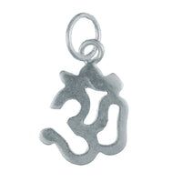 Load image into Gallery viewer, Silberanhänger 12 mm Om-Zeichen Anhänger 925er Sterling Silber glänzend
