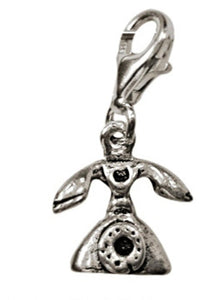 Load image into Gallery viewer, Silberanhänger Telefon Nostalgie Charm Anhänger 925er Sterling Silber Unisex Schmuck
