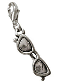 Load image into Gallery viewer, Silberanhänger Sonnenbrille Charm Anhänger 925er Sterling Silber Unisex Schmuck
