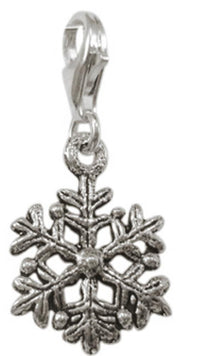 Cargar imagen en el visor de la galería, Silberanhänger Schneeblume Sterling Silber 925er Unisex Schmuck Charm Anhänger
