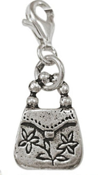 Cargar imagen en el visor de la galería, Silberanhänger Tasche Charm Anhänger 925er Sterling Silber Damen Schmuck
