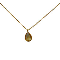 Load image into Gallery viewer, Halskette Gold vergoldet Karabiner verstellbar 925 Sterling Silber Edelsteine
