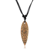 Load image into Gallery viewer, Surferkette Holz Halskette Gravur Baumwolle verstellbar
