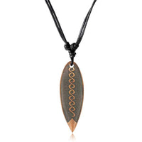 Load image into Gallery viewer, Surferkette Holz Halskette Gravur Baumwolle verstellbar
