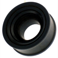 Cargar imagen en el visor de la galería, Tunnel schwarz Innenwölbung Rillen Eisenholz Holztunnel handgeschnitzt Tribal Plug Expander
