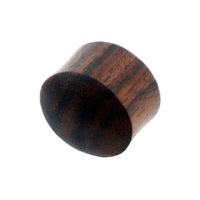 Load image into Gallery viewer, Tribal Holz Plug dunkelbraun Naturmuster Sonoholz Tunnel handgeschnitzt Holzplug Ohrstecker Expander
