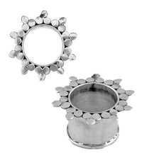 Load image into Gallery viewer, Silbertunnel Stern Kreise 925 Sterling Silber Tunnel Plug Organic Expander Ohrschmuck
