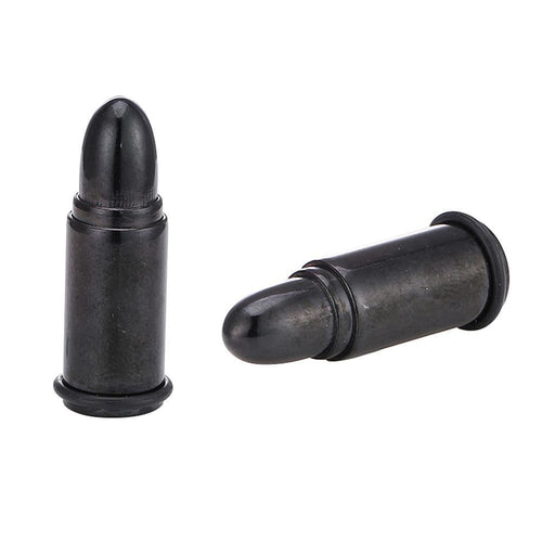 Edelstahl Plug schwarz Form Patronenhülse Chriurgenstahl