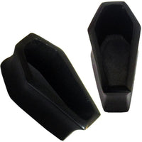 Load image into Gallery viewer, Holz Plug schwarz Sarg handgeschnitzt Sonoholz Tribal Tunnel Expander Ohrstecker Holzplug
