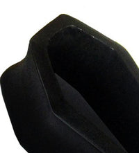 Load image into Gallery viewer, Holz Plug schwarz Sarg handgeschnitzt Sonoholz Tribal Tunnel Expander Ohrstecker Holzplug
