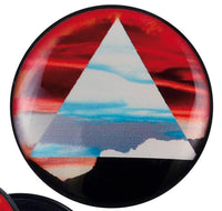 Load image into Gallery viewer, Schraub Plug Acryl Sonnenuntergang Berg Dreieck blau
