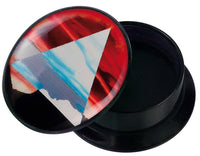 Load image into Gallery viewer, Schraub Plug Acryl Sonnenuntergang Berg Dreieck blau
