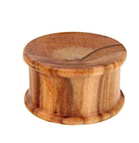 Load image into Gallery viewer, Olivenholz Flesh ribbed Plug Lobe Piercing Holz straight
