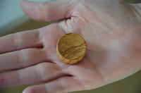 Load image into Gallery viewer, Olivenholz Flesh ribbed Plug Lobe Piercing Holz straight
