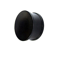 Load image into Gallery viewer, Holz Plug konkav Eisenholz Punktestruktur schwarz
