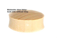 Load image into Gallery viewer, Tribal Teakholz Plug hell innen dunkel Holzplug handgeschnitzt Tunnel Ohrstecker Expander
