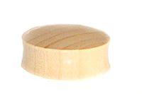 Load image into Gallery viewer, Tribal Teakholz Plug hell innen dunkel Holzplug handgeschnitzt Tunnel Ohrstecker Expander
