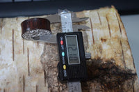 Load image into Gallery viewer, Holz Plug Blumen Wabe silber double flared
