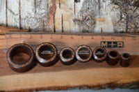 Cargar imagen en el visor de la galería, Holz Flesh Tunnel Kokosholz Inlay Tamarindenholz braun
