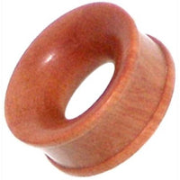 Cargar imagen en el visor de la galería, Flesh Tunnel Rosenholz braun Rotstich ribbed Holz
