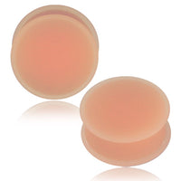 Load image into Gallery viewer, Flesh Plug Silikon ribbed hautfarben Hider Retainer
