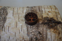 Load image into Gallery viewer, Plug Tunnel Holz filigran Baum des Lebens double flared
