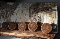 Load image into Gallery viewer, Holz Teakholz Plug Sonnen Maske double flared
