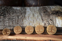 Cargar imagen en el visor de la galería, Krokodil Holz Plug Baum des Lebens hell double flared
