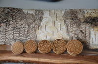 Cargar imagen en el visor de la galería, Krokodil Holz Plug Schwertlilien Stern double flared
