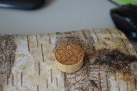 Cargar imagen en el visor de la galería, Krokodil Holz Plug Schwertlilien Stern double flared
