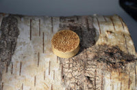 Cargar imagen en el visor de la galería, Krokodil Holz Plug Mandala Blume hell double flared
