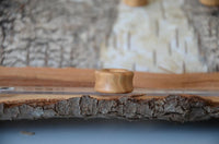 Load image into Gallery viewer, Olivenholz Flesh Tunnel double flared abgerundet Holz
