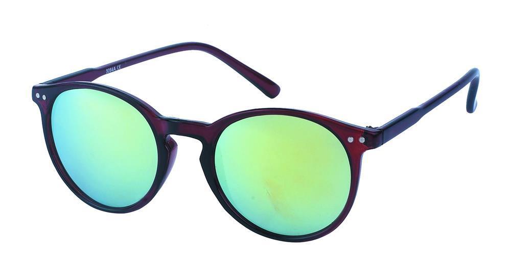 Sonnenbrille rund John Lennon Punkte Vintage Retro 400UV Schlüsselloch Steg Katzenauge