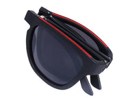Load image into Gallery viewer, Sonnenbrille Panto Brille getönt Faltbrille faltbar 400 UV orange rot grau schwarz
