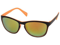 Load image into Gallery viewer, Sonnenbrille Panto verspiegelt 400 UV Cat Eye bunte Bügel schwarz
