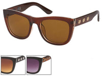 Cargar imagen en el visor de la galería, Sonnenbrille dick Damen Cateye 400 UV Zierkreise getönt groß
