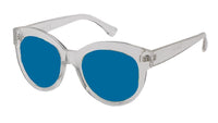 Load image into Gallery viewer, Sonnenbrille Cat Eye 400 UV getönt verspiegelt transparent Pantogläser
