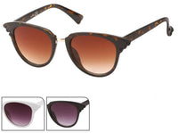 Load image into Gallery viewer, Sonnenbrille Cateye Flügel getönt 400 UV Metallsteg
