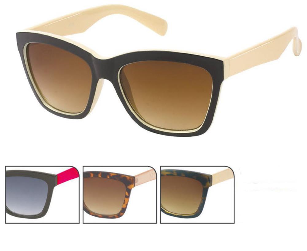 Sonnenbrille Nerd Cateye zweifarbig getönt 400 UV