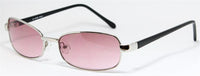 Load image into Gallery viewer, Sonnenbrille 400UV Freestyle Markenbrille oval schmal rosa blau getönt Steg lang
