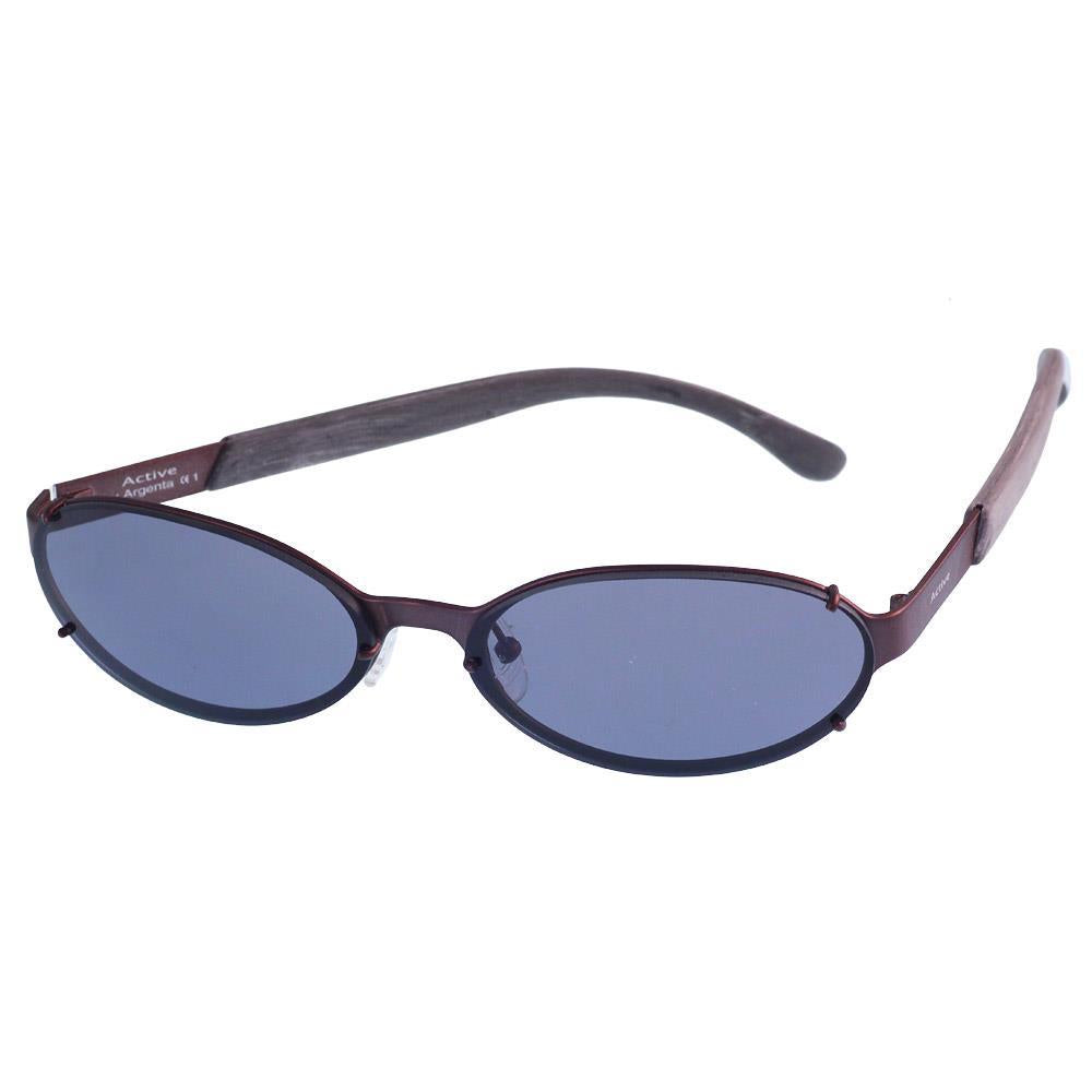 Sonnenbrille 400UV Active Argenta Markenbrille oval orange grau Wechsel Gläser