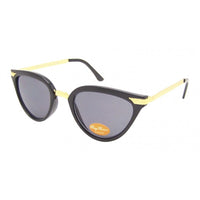 Load image into Gallery viewer, Sonnenbrille Damen Vintage getönt 400UV Cat Eye golden Metall getigert
