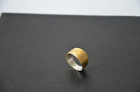 Load image into Gallery viewer, Silberring vergoldet 925 Sterlingsilber Bandring Linien
