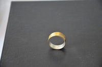 Load image into Gallery viewer, Ring vergoldet 925 Sterlingsilber Bandring Segmente
