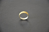 Load image into Gallery viewer, Silberring vergoldet 925 Sterlingsilber Bandring Krater
