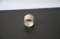 Load image into Gallery viewer, Ring vergoldet 925 Sterlingsilber Bandring Dreiecke
