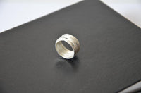 Load image into Gallery viewer, Silberring 925 Sterlingsilber Bandring Band gebürstet
