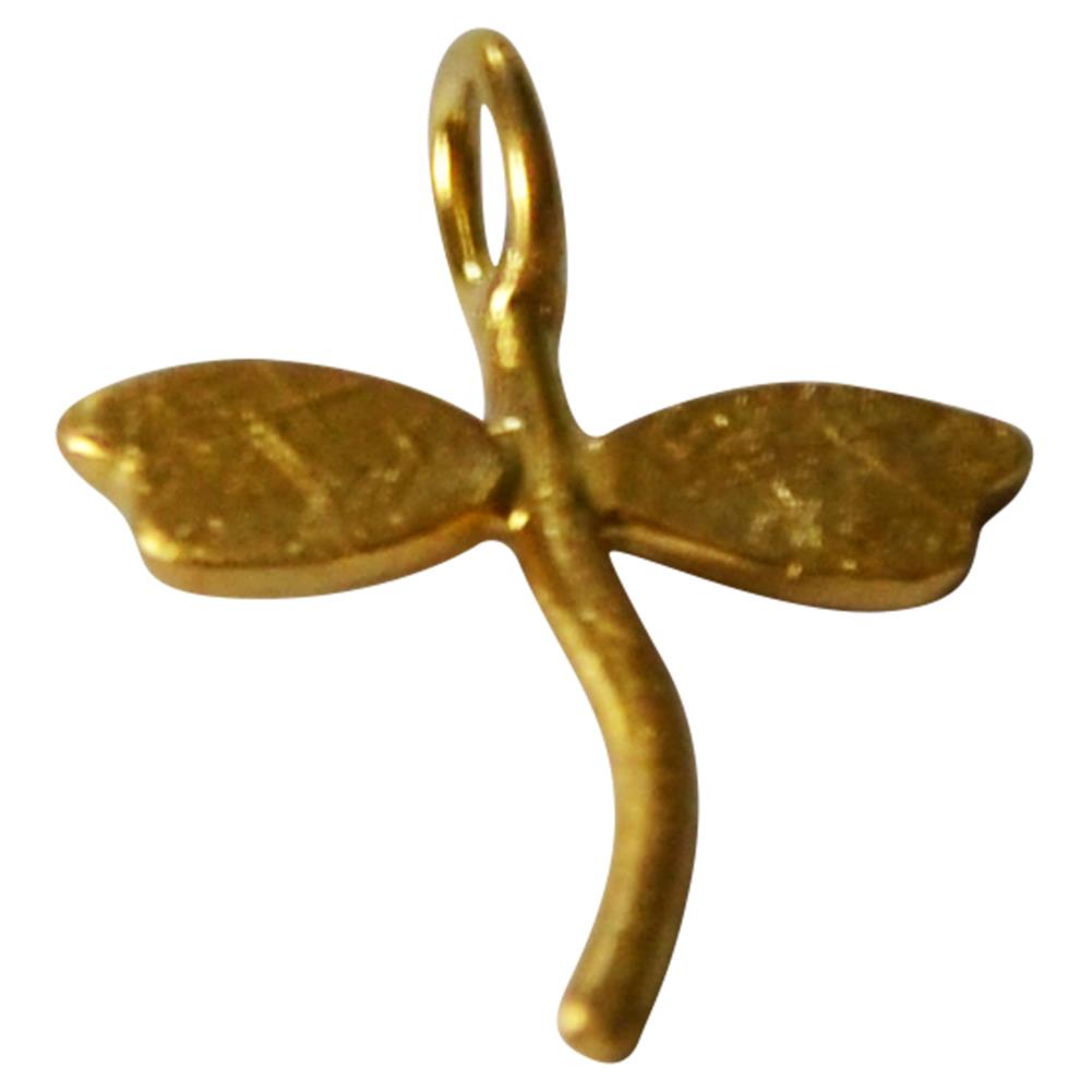 Anhänger 925 Sterling Silber vergoldet Libelle gold
