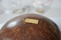 Load image into Gallery viewer, Anhänger 925 Sterling Silber gold Rechteck gehämmert
